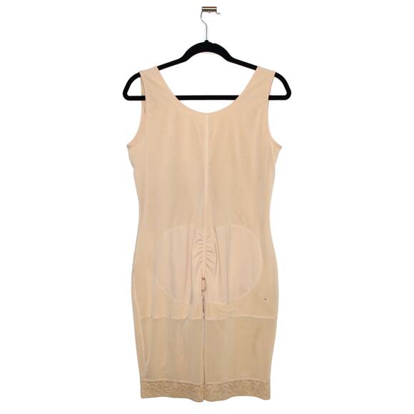 Beige Full Body Shaper Open-Bust Seamless Tummy Control Size 2X NWT - Picture 5 of 11